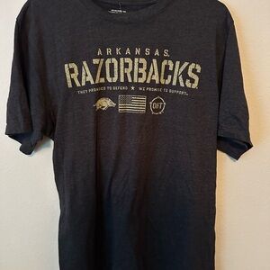 Arkansas Razorbacks Salute to Service OHT Tshirt
